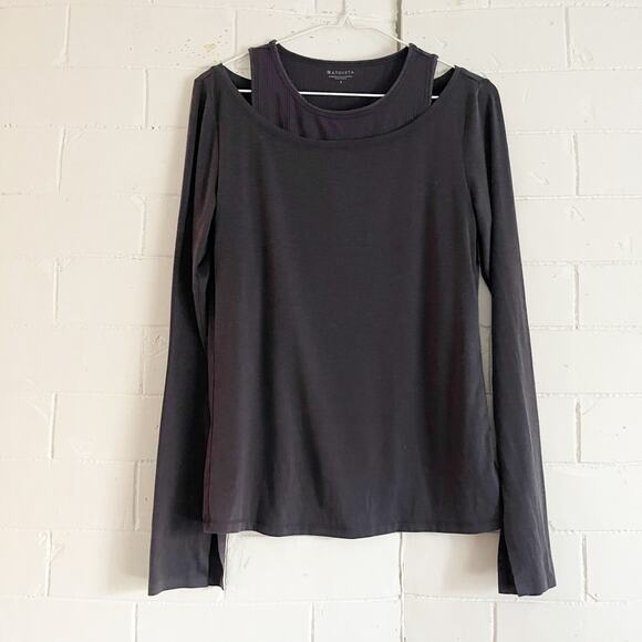 ATHLETA Essence Groove Long Sleeve Top Small S - Picture 4 of 9